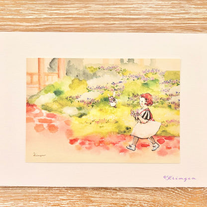 Walking to the house - Krimgen postcard