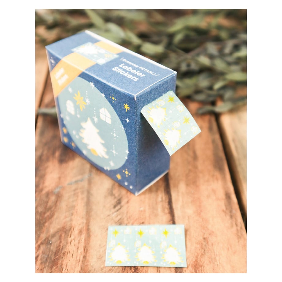 A quiet night - 啓文社印刷 Keibunsha - 24 labeler stickers sampler