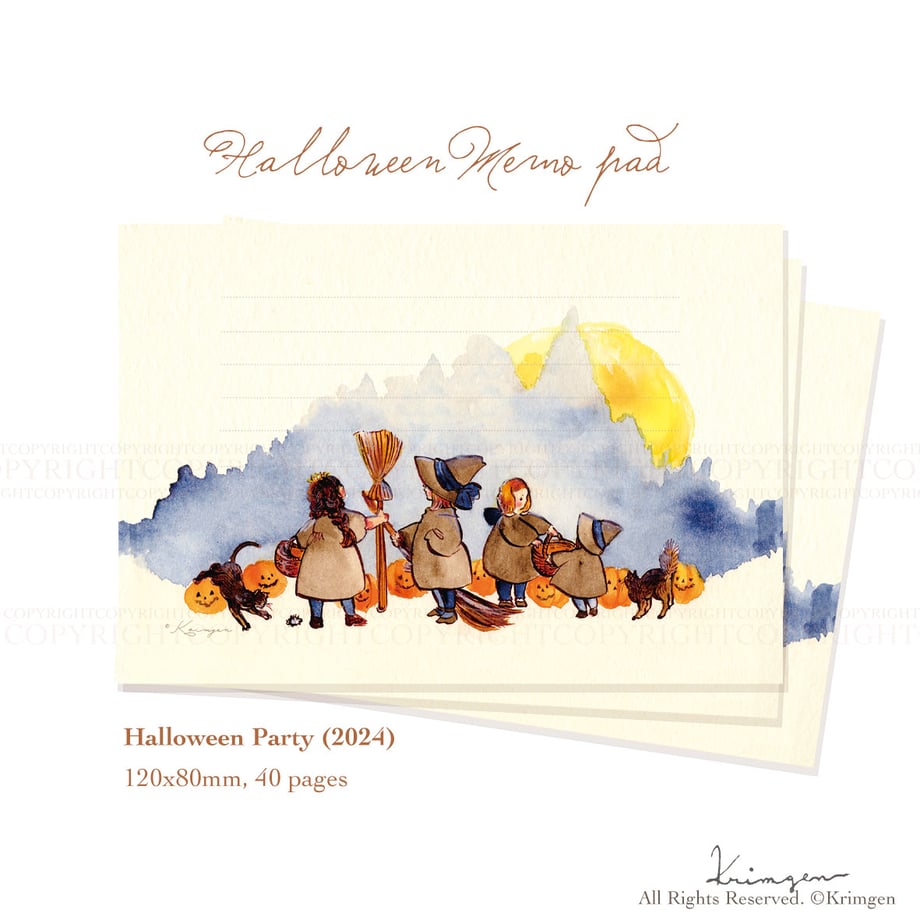 Halloween Party - Krimgen Memo Pad