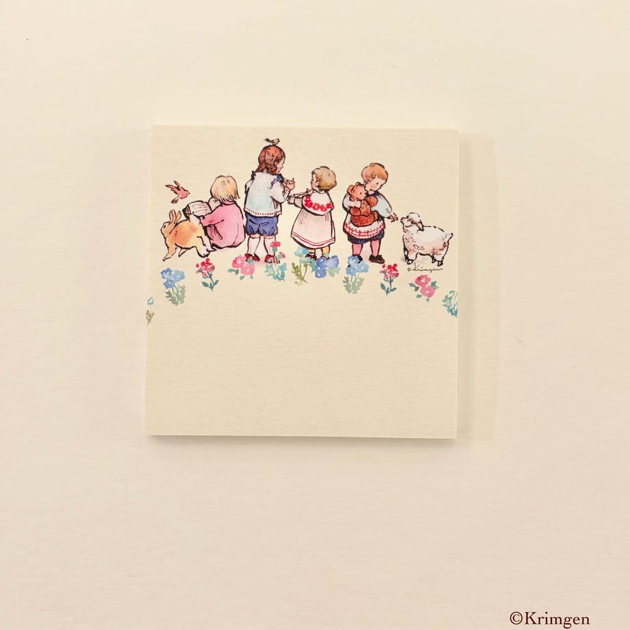 "Colorful children" - Krimgen memo paper