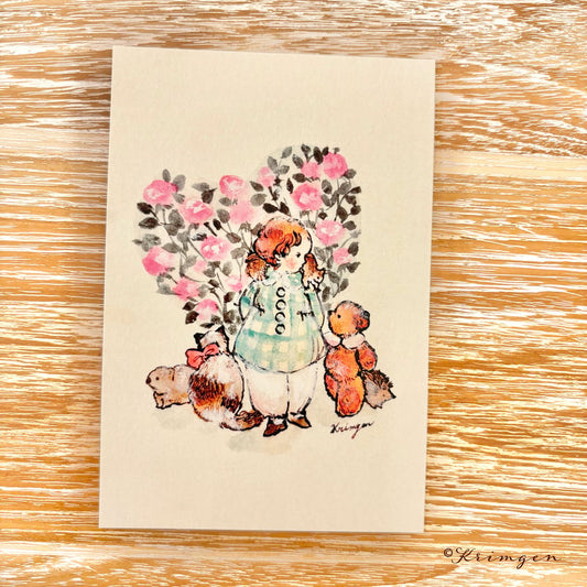 Red Roses - Krimgen postcard