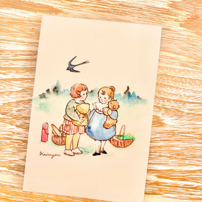 Shall we play with teddy bears? - Krimgen postcard