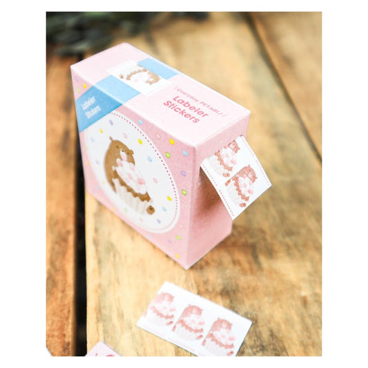 Sweets bear - 啓文社印刷 keibunsha - 24 labeler stickers sampler