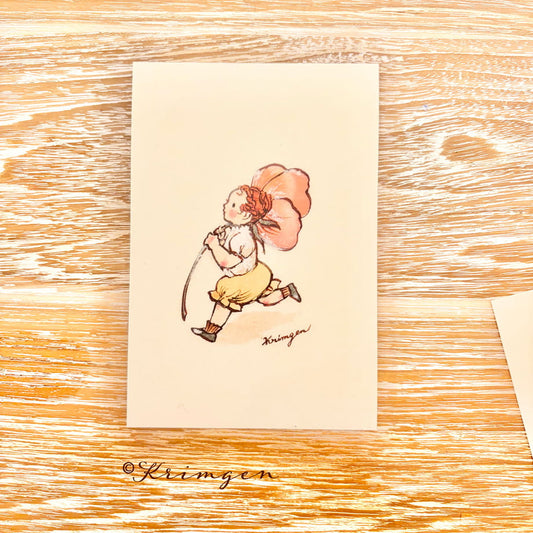 energetic child - Krimgen postcard