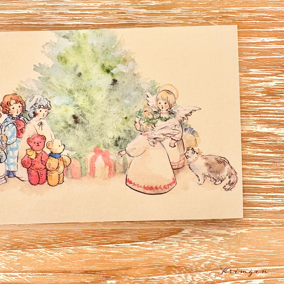 Three Kinds Seeing Angels - Krimgen postcard