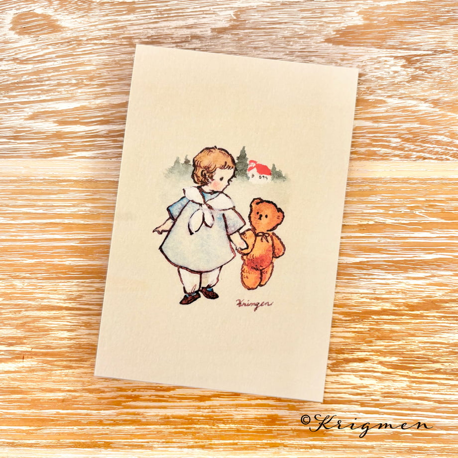 "Light Blue Dress" - Krimgen postcard