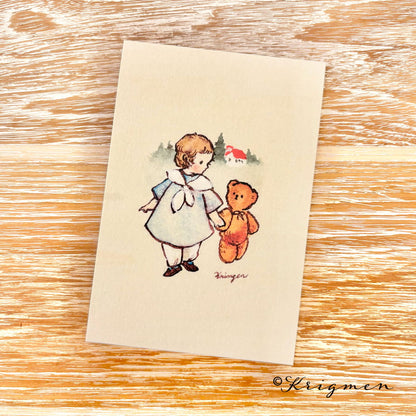 "Light Blue Dress" - Krimgen postcard