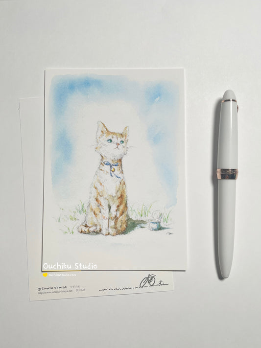 すずのね (Cat)- Shinya Uchida Postcard