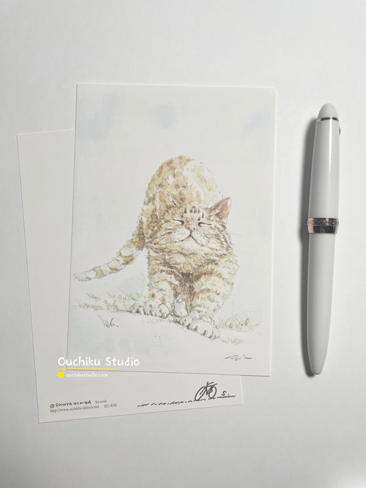 Senobi (Cat)- Shinya Uchida Postcard