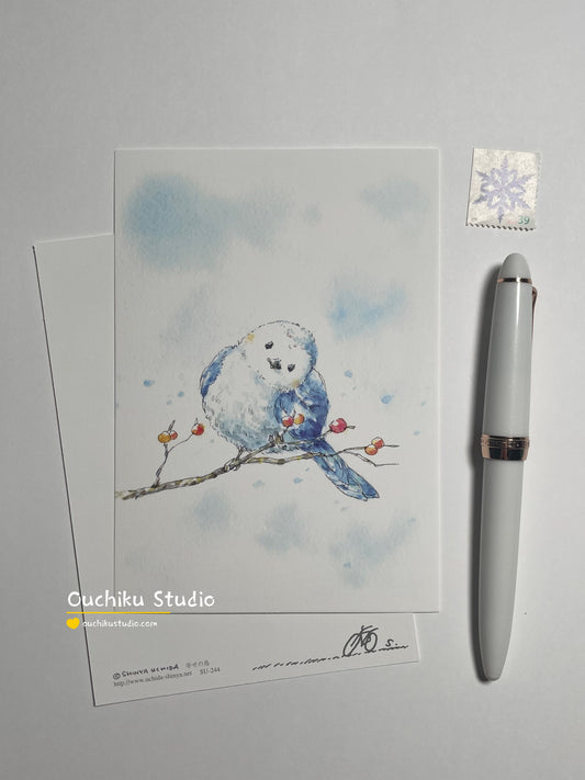 Fortune Bird 幸せの鳥 - Shinya Uchida Postcard