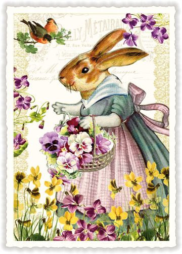 Häschen mit Korb,Easter bunny - PK775