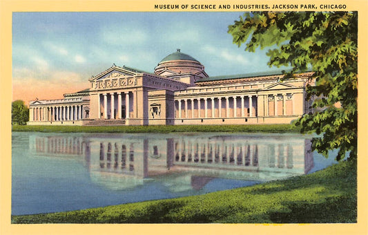 Museum of Science and Industries, Chicago, Illinois - Vintage Image - Found Image postcard